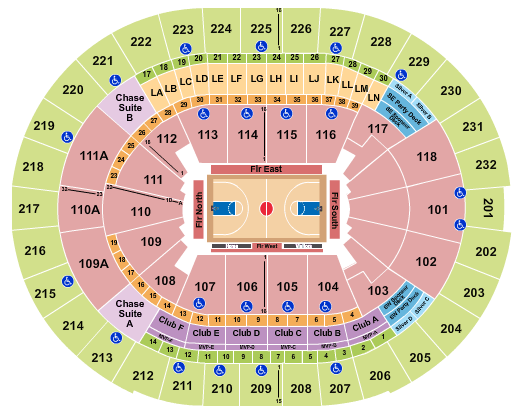 Amway Center Seating Chart: Orlando Magic