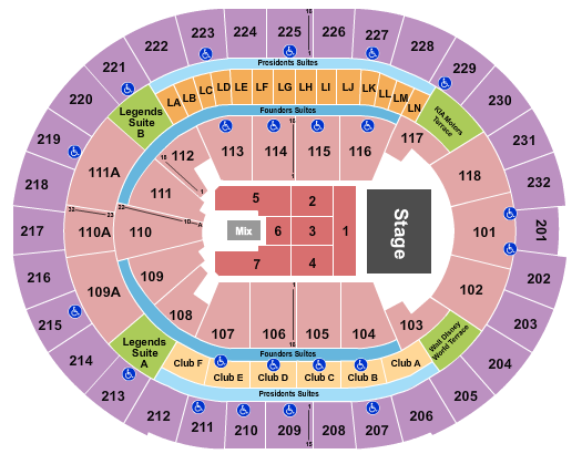 Kia Center Seating Chart: Endstage 3