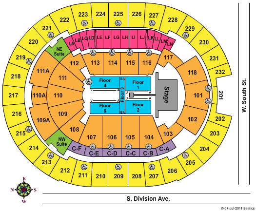 Amway Center Seating Chart