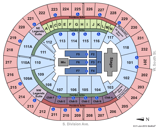 Amway Center Seating Chart