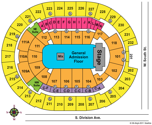 Amway Center Seating Chart
