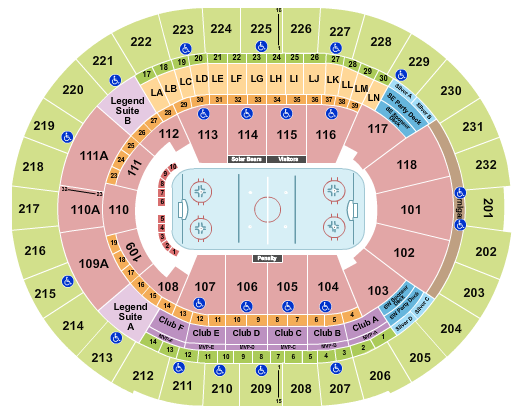 Kia Center Seating Chart: Hockey