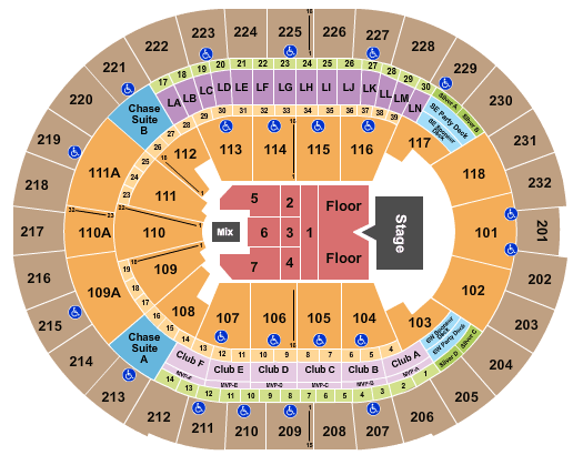 Kia Center Seating Chart