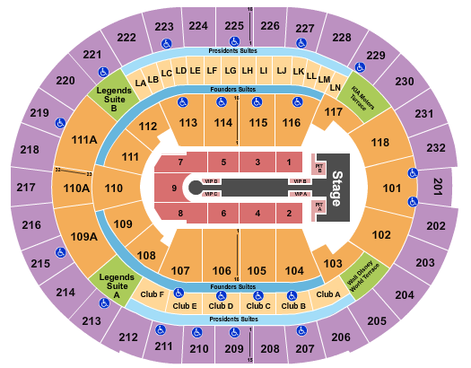 Kia Center Seating Chart: Jennifer Lopez 2024