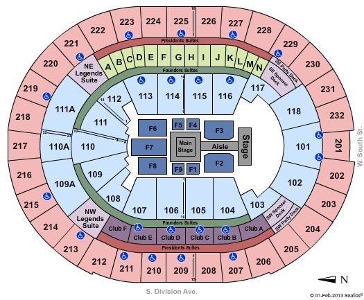 Amway Center Seating Chart