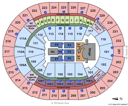 Amway Center Seating Chart