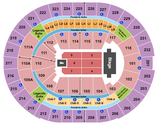 Trans-Siberian Orchestra Amway Center Seating Chart