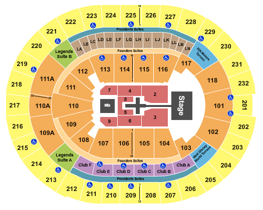 Kia Center Seating Chart: TobyMac