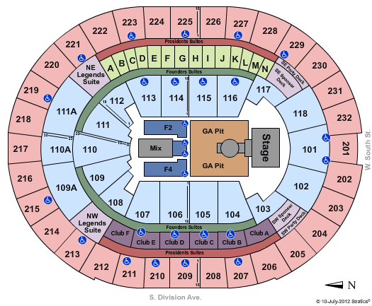 Amway Center Seating Chart