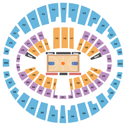 Maverik Center Detailed Seating Chart