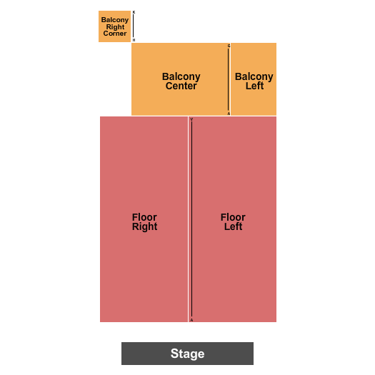 Anderson Hall Performing Arts Center Seating Chart: Endstage