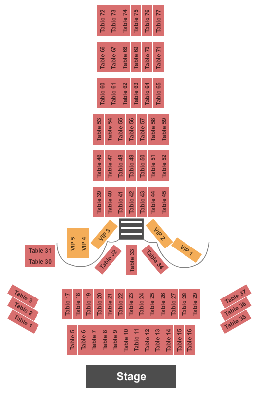 Andiamo Celebrity Showroom Seating Chart