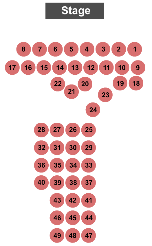 Andiamo Celebrity Showroom Seating Chart: McCartney