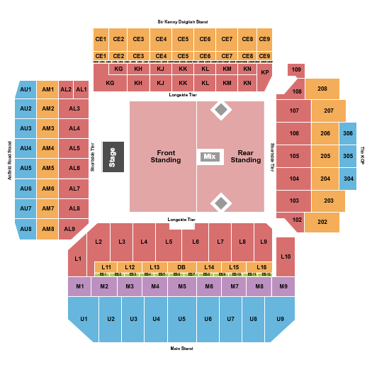 Anfield Seating Chart: Springsteen