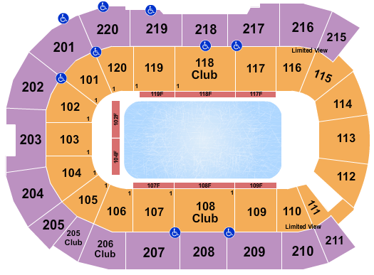 Angel of the Winds Arena Seating Chart: Disney On Ice-1