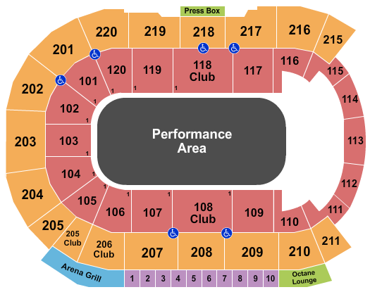 Angel of the Winds Arena Seating Chart: Endurocross