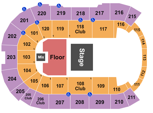 Angel of the Winds Arena Seating Chart: Halfhouse 3