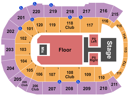 Angel of the Winds Arena Seating Chart: Old Dominion