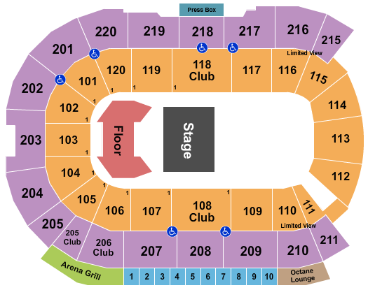 Angel of the Winds Arena Seating Chart: Paw Patrol