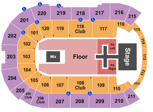 Angel of the Winds Arena Seating Chart: Phil Wickham