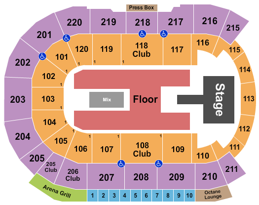 Angel of the Winds Arena Seating Chart: Shreya Ghoshal