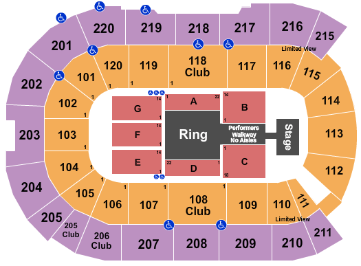 Wwe Raw Atlanta Seating Chart