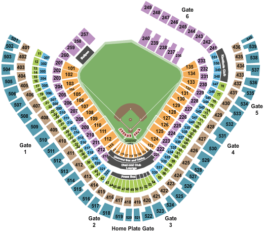 Angel Stadium Seating Row Chart