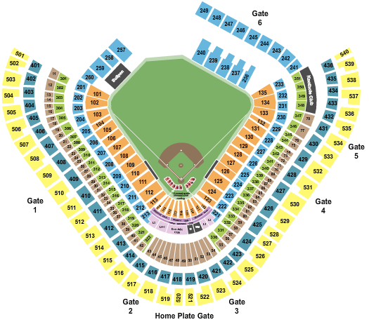 Angel Stadium Seating Chart: Baseball