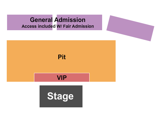 Anoka County Fairgrounds Seating Chart: GA/VIP/Pit