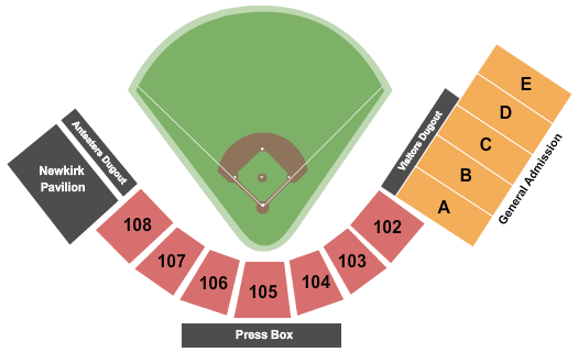 Anteater Ballpark Seating Chart