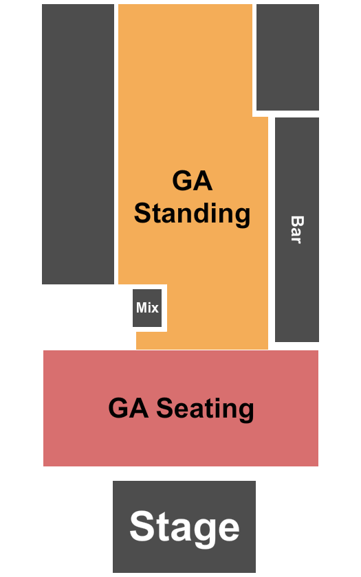Antone's Nightclub Seating Chart: GA Seating & Standing