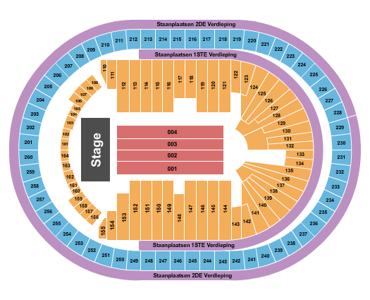 Antwerp Sportpaleis Seating Chart: Endstage2