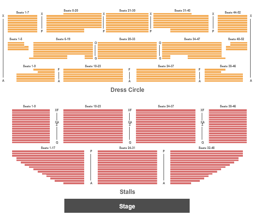 Apollo Victoria Theatre Seating Chart: End Stage