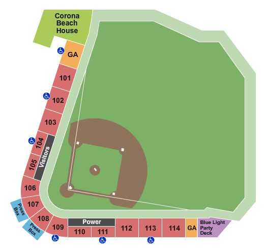 GoMart Ballpark Seating Chart: Baseball 2019