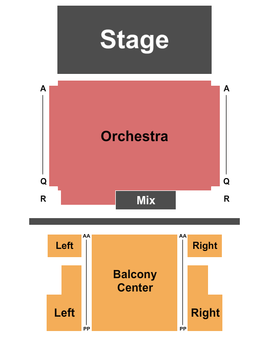 Appalachian Theatre of the High Country Seating Chart: Endstage