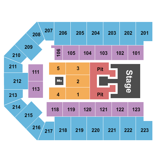 Appalachian Wireless Arena Seating Chart: Bailey Zimmerman