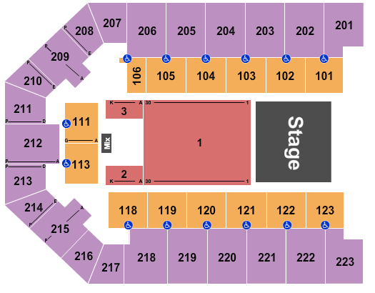 Appalachian Wireless Arena Seating Chart: Endstage RSV