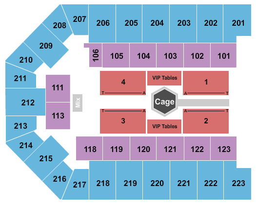 Appalachian Wireless Arena Seating Chart: MMA