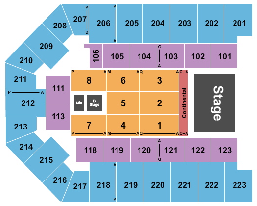 Appalachian Wireless Arena Seating Chart: Sugarland