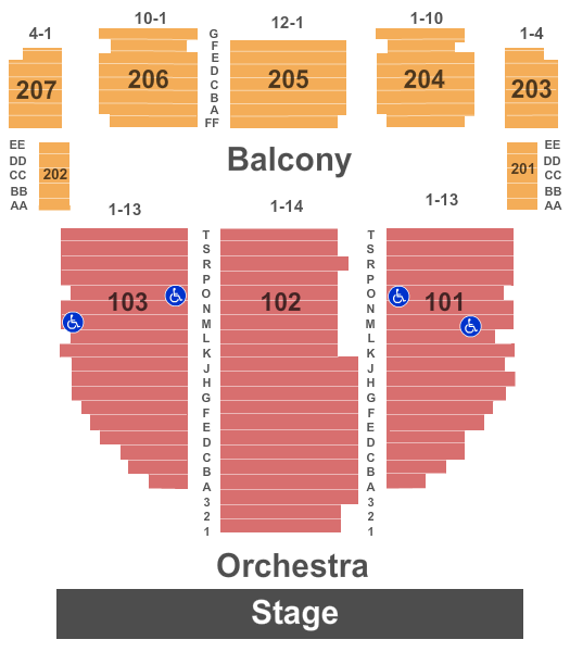 The Newton Theater Seating Chart