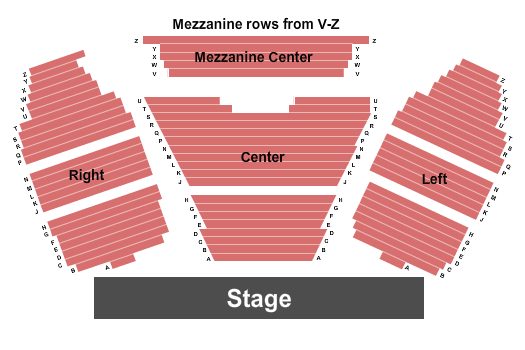 Archer Auditorium Seating Chart: Endstage
