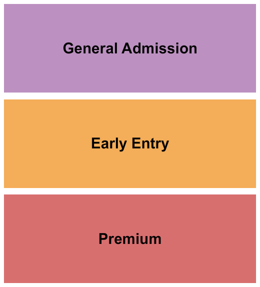 Archer Auditorium Seating Chart: Premium/Early Entry/GA