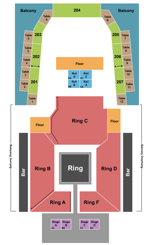 Archer Music Hall Seating Chart: Boxing
