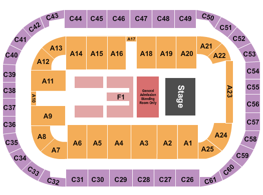Garth Brooks Spokane Arena Seating Chart