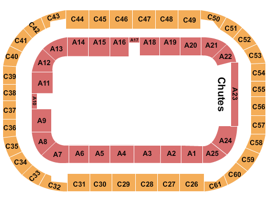 Arena At Ford Idaho Center Seating Chart: PBR 2