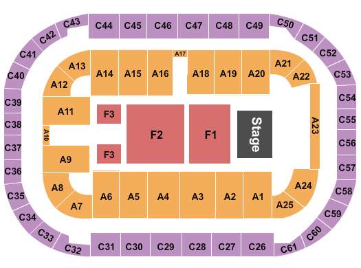 Arena At Ford Idaho Center Map