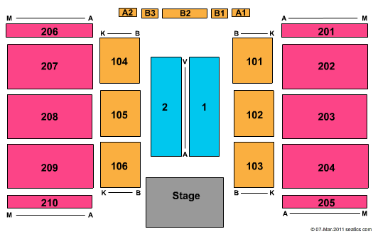Arena At D. Taft University Center Seating Chart