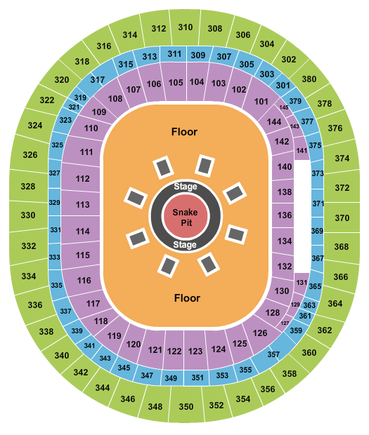 Arena Nationala Seating Chart: Metallica