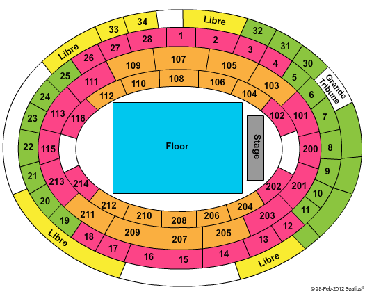 Arenes De Nimes Seating Chart