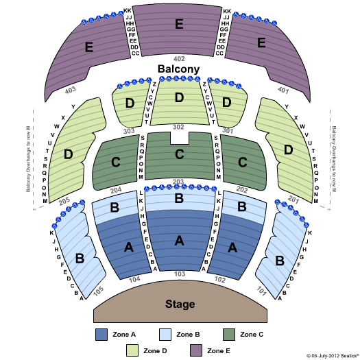 Aria Resort & Casino - Elvis Theatre Seating Chart